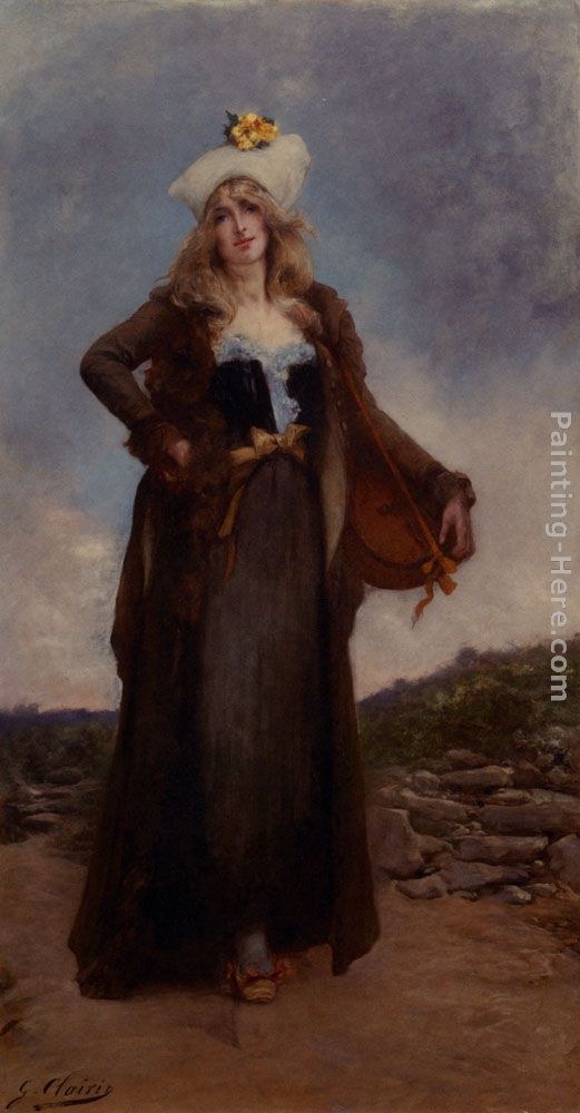 Georges Jules Victor Clairin Woman By The Sea